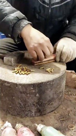 cool knife handle installation technique #shorts