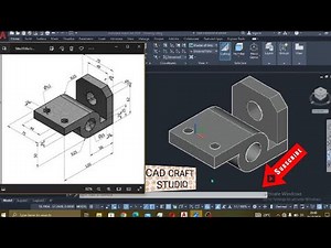AutoCAD 3D Modeling for Beginners | Easy Mechanical Bracket Design