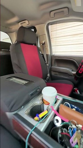 2014-18 GMC Sierra Cordura 500D Black & Red Seat Covers #seatcovers #gmcsierra #cordura