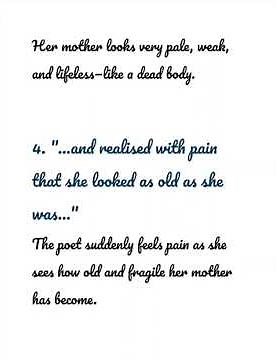 English class 12 flamingo chapter Mother at sixty six summary in simple language