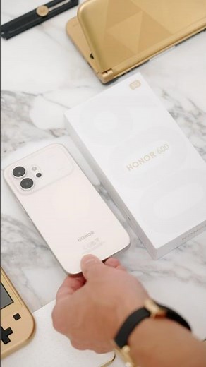 HONOR 600 5G - UNBOXING and Setup (Golden White)