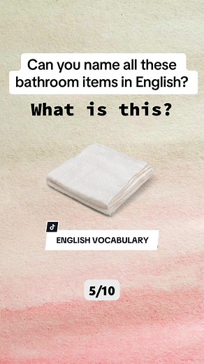 Identifying Bathroom Items in English | Vocabulary Challenge
