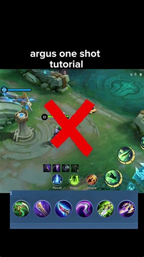 Argus one shot Tutorial mobile legends #mlbbshorts #argus #tutorial #mlbbesports #argusnews