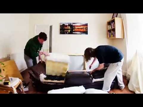 How to break up a couch - timelapse