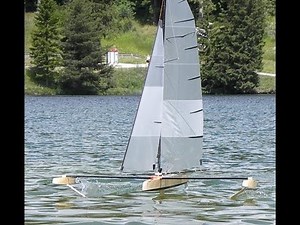 RC Hydrofoil sailing Lenzerheide 2013 Part1