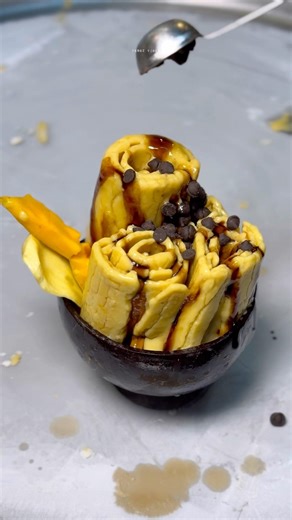 Real Fruit Millet Ice Cream ah 😮🥭 #ferozvibes #shorts