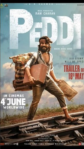 Peddi trailer announcement#ramcharan