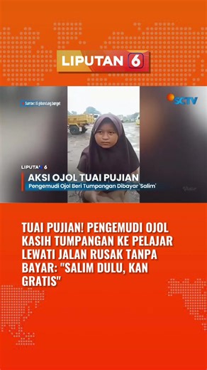 Aksi Abang Ojek Online yang Bikin Netizen Terharu