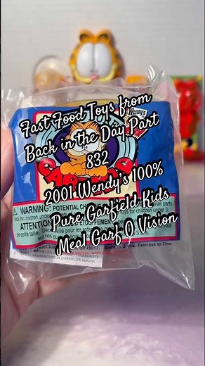 Fast Food Toys from Back in the Day Part 832 #garfield #fastfoodtoyreviews #wendys
