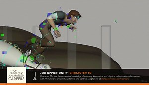Character TDs use their extensive knowledge of anatomy, kinematics, and physical behaviors in collaboration with Animators to create character rigs and controls. Apply now at goo.gl/ytxqGW | Disney Animation Careers