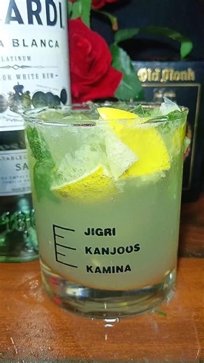 Bacardi white rum with cocktail ASMR #drink #viralshort #cocktail