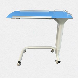 [Hot Item] Hospital Height Adjustable Medical Overbed Table with Tilt Angle
