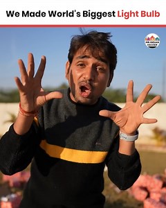 2.7M views · 88K reactions | We Made World's Biggest Light Bulb . . #mrindianhacker #FBViral #FBVideo #LightBulb | Mr. Indian Hacker | Facebook