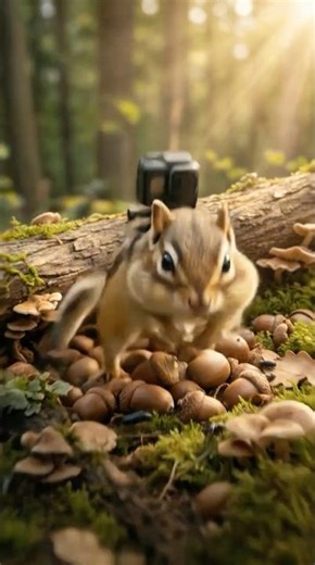 POV CHIPMUNKS PLAYING ACORN MADNESS