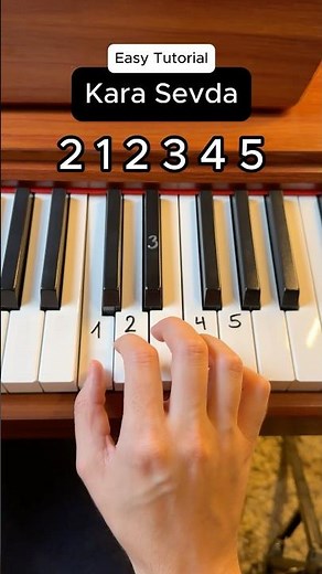 Kara Sevda (Easy Tutorial) ❤️ #piano #tutorial #karasevda