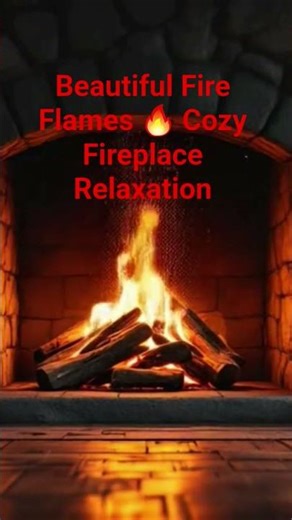 Beautiful Fire Flames 🔥 Cozy Fireplace Relaxation