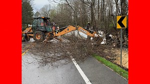 One hurt after semi-truck overturns