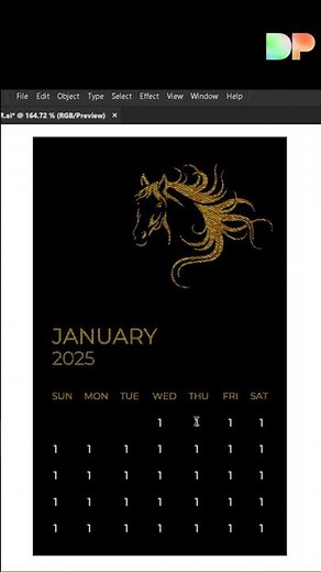 Make Number Sequence Script for Calendar Design | Illustrator script