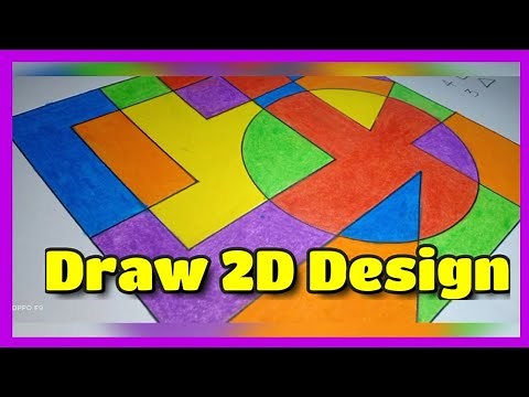 How to draw 2D Design easy step by step part I step by step