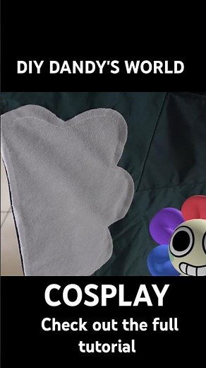 DIY Crafting Dandy's world cosplay costume #cosplay #dandysworld #roblox #diy