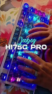 LEOBOG HI75C PRO + ICE VEIN SWITCHES Keyboard ASMR! ⌨️😌🎧 #keyboardasmr #keyboard #typingasmr #leobog