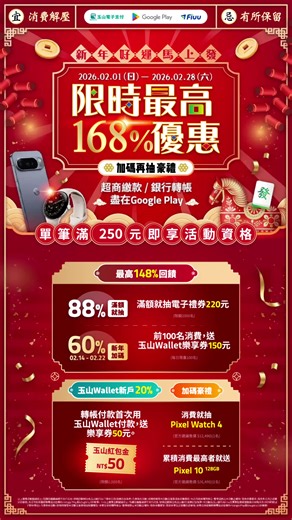 新春遊戲升級大獎回饋活動