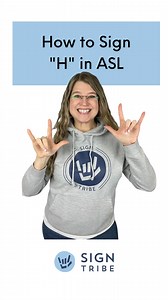 15 reactions | 蘭 Learn how to sign the letter "H" in ASL!⁠ ⁠ Learn...