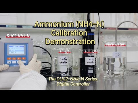 How to calibrate the ammonium sensor with the ammonium controller?