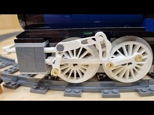 LEGO Gresley conjugated Walschaerts valve gear fully working with suspension MOC