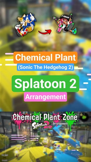 Chemical Plant from Sonic 2 in Splatoon style?! #splatoon2 #splatoon3 #sonicthehedgehog