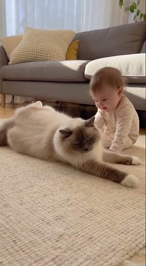 The Cat Stretching Like a Tiny Yoga Master 🐱🧘‍♂️ #cat #cute #shorts