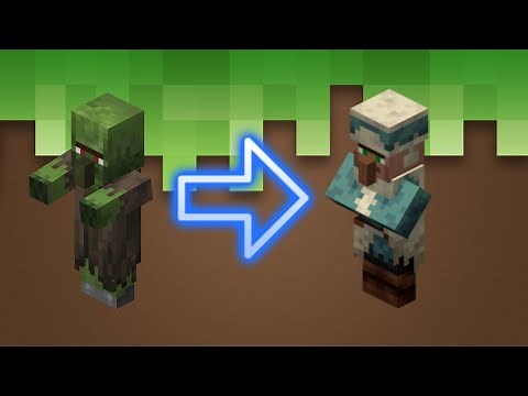 How to turn a zombie villager into a villager: Minecraft