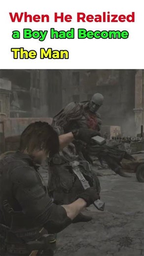 "When he realized A boy had become The Man" #residentevil #residentevil9
