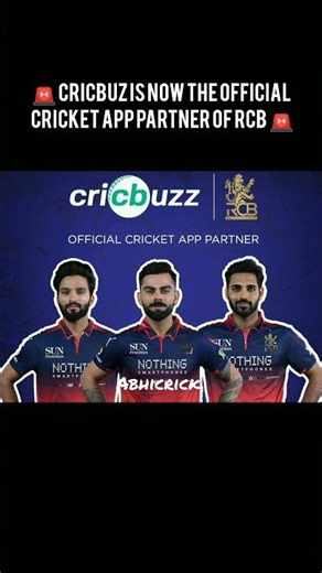 🚨 CRICBUZ IS NOW THE OFFICIAL CRICKET APP PARTNER OF RCB 🚨