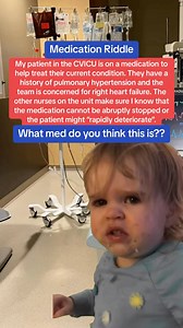 27K views · 910 reactions | What medication for you think this is??  . Check out the Nurse Dose Cheat Sheets and Resources in the bio! . Follow for more ICU nursing education!  . #cvicu #cardiacnurse #criticalcare #nursingschool #icunurse #newgradnurse #newgradrn #nursesofinstagram #icunurselife #flightnurse #criticalcarenurse #emergencydepartment #nurselife #paramedic #ernurses | Nurse Dose Podcast | Facebook