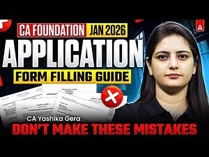 How to Fill CA Foundation January 2026 Exam Form | CA Foundation Exam Form Process