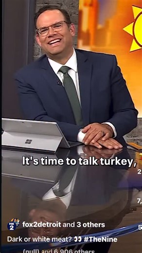 THIS IS ABOUT TURKEY 😬 #thanksgiving #bloopers #thanksgivingvideo In memory of one of our most viral moments: again we’re just talking about turkey!! 😅😅😅😅 #viral #turkey #whitemeat #darkmeat #mauriellelue #funnyvideo | Maurielle Lue FOX 2 Detroit