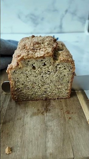 Secret to moist and fluffy gluten-free banana bread #glutenfreebaking