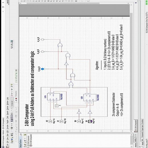 #shorts #short #nationalinstruments #multisim #simulation of 2 bit #digital #comparator