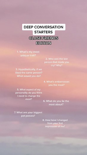 Deep Conversation Starters for Close Friends