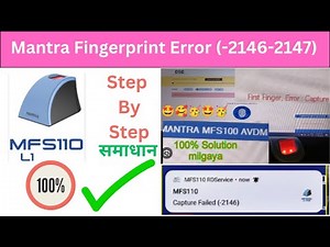 Mantra MFS110 L1 Fingerprint Scanner Installation Step by Step Setup Guide Mantra L1
