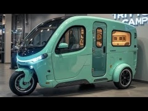 The Future of Travel Is Here – Tiny 3 Wheel Electric Camper Van That Redefines Freedom