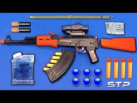 Realistic AK47 Toy Gun | Water Gel Ball Bullet Machine Gun Toy | Soft Darts Shooting Toy Guns