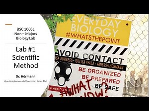 (BC BSC 1005L) Lab 1 Scientific Method (Courtesy of Prof. Burgess)