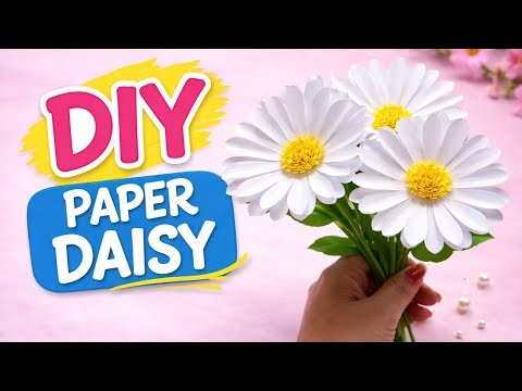 So Easy To Make Paper Daisy 🌼 | How To Make Flowers | Paper Flowers & Craft Tutorial