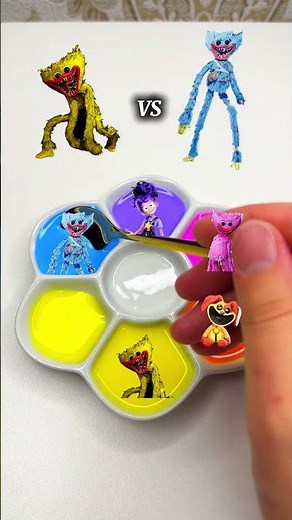 Poppy Playtime Color Mixing🎨💕 #shorts #colormixing #poppyplaytime #huggywuggy #colors #satisfying