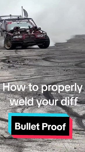 How to properly weld your diff. 1500hp proven. #dragrace #drift #burnout #skid #slide #weld #bmw