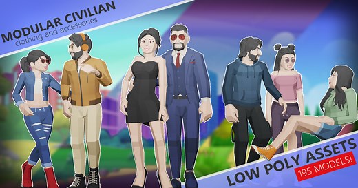 Modular Low Poly Characters | Characters | Unity Asset Store
