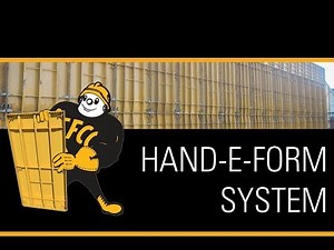 Forming a brick-ledge with HAND-E-FORM by EFCO (Metric)