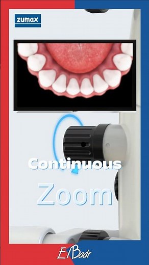 Continuous zoom with fine focus adjustment..OMS2380R2 Dental Microscope by ‪@zumaxmedical4602‬🔥
